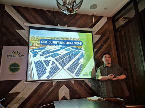 GreenHeat Managing Director Glenn Tong holds a press briefing to discuss plans to expand its local footprint.