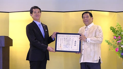 Japan Foreign Minister’s commendation awarded to Dr. Fernando C. Sanchez Jr.