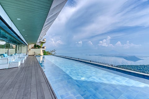 Hotel outdoor pool.