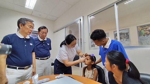Girl patient gets a prosthetic eye