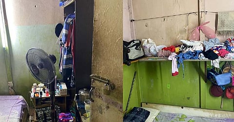 A room housing the Filipino girl who was forced to work as a beggar.