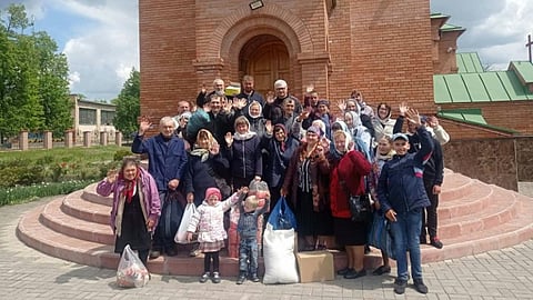 Faithful keeps flame of Ukraine city alive