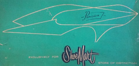 The old Shoemart Parisian shoebox design with the iconic Eiffel Tower; back then, Europe was a symbol of the highest aspiration, hence the name Parisian for Mr. Sy’s first shoe brand.