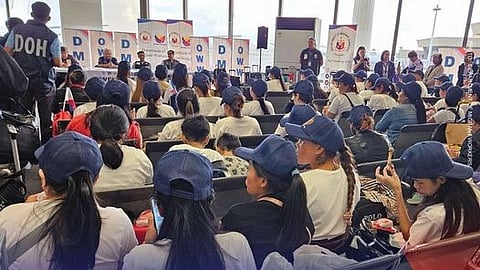 DSWD welcomes 244 Lebanon OFWs