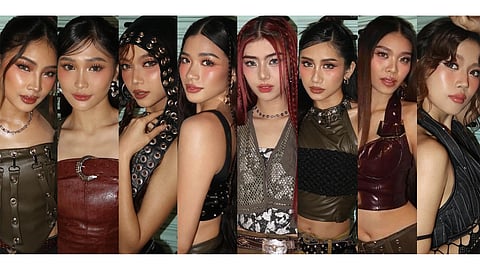 (FROM left) Colet, Jhoanna, Gwen, Aiah, Mikha, Sheena, Stacey and Maloi.