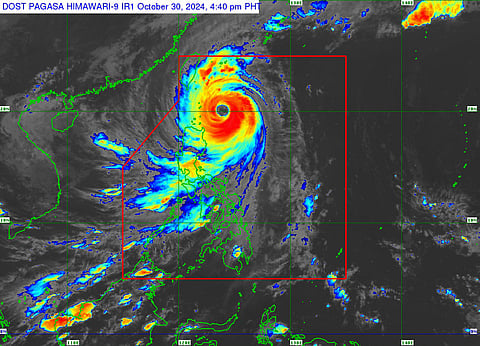 Satellite Image of Super Typhoon 'Leon'