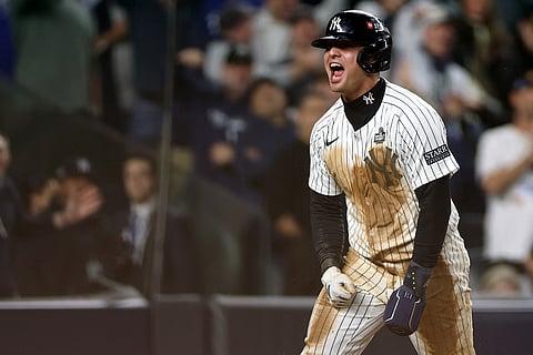 Anthony Volpe makes a splash, lifting the New York Yankees to an 11-4 win over the Los Angeles Dodgers in Game 4 of the World Series.