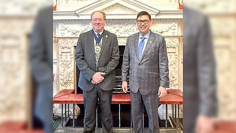 Finance Secretary Ralph Recto (right) has secured the support of The Right Honourable Lord Mayor of London Alderman Michael Mainelli in advancing the Philippines’ ambitions in artificial intelligence and climate finance.