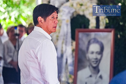 President Ferdinand R. Marcos Jr. and former First Lady Imelda Marcos visits the tomb of former President Ferdinand E. Marcos Sr. on All Saints Day, 1 November, 2024 at Libingan ng mga Bayani.