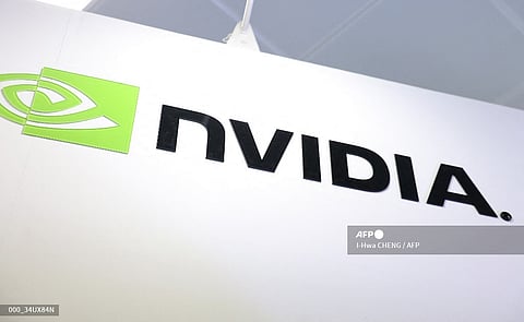 The logo of Nvidia is seen during Computex 2024 in Taipei on June 4, 2024.
I-Hwa CHENG / AFP