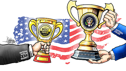 American Electoral College trumps popular votes