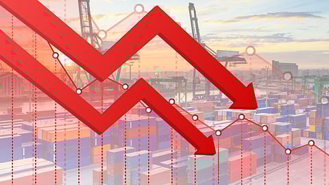 Exports fall 7.6% in September