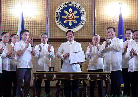 President Ferdinand "Bongbong" Marcos Jr. signs Republic Act No. 12063 or the Enterprise-Based Education and Training (EBET) Framework Act at Malacañan Palace.
The EBET strengthens, rationalizes and harmonizes various enterprise-based training modalities in one framework to tackle job-skills mismatch, reduce unemployment and underemployment, and ensure a resilient, globally competitive Filipino workforce