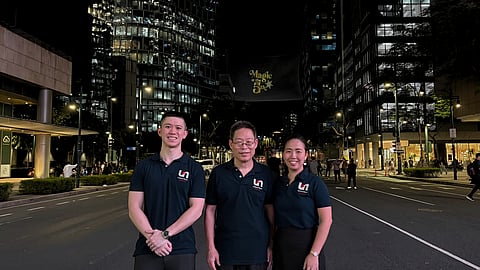 (From left) UNMG deputy COO Benjamin Ernest O. Lim, UNMG CEO Danny C. Lim and MDS head Wency Adrielyne Chavez Tan.