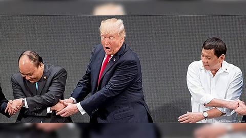 Trump initially left former President Duterte hanging in the cross-arm handshake at the Asean Summit in 2017. In 2016, Duterte vowed to tilt away from its long-time treaty ally Washington for a pro-China/Russia foreign policy, but later realigned with the US in the last gasps of his presidency as tensions flared in Asia. What do we stand to gain under Marcos Jr.’s pro-US policies and Trump’s America?