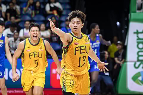 Janrey Pasaol connects with a career-high 14 points in FEU’s 65-54 triumph over Ateneo to stay in the UAAP Season 87 men’s basketball tournament Final Four race.