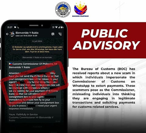 BoC warns against scammers impersonating Commissioner on messaging apps
