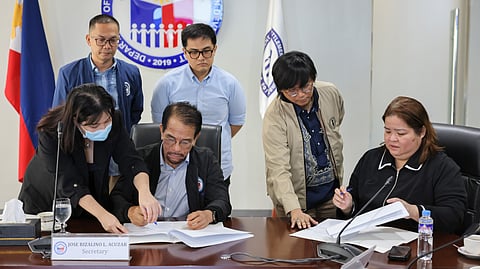 Solidifying partnership The Department of Human Settlements and Urban Development and the Philippine Information Agency strengthen their partnership with a memorandum of understanding, committing to provide accurate, timely housing information to the public and combat the spread of misinformation.
