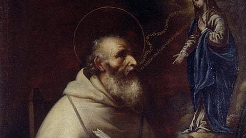 Aparición de la Virgen a San Alberto Magno, by Vicente Salvador Gómez