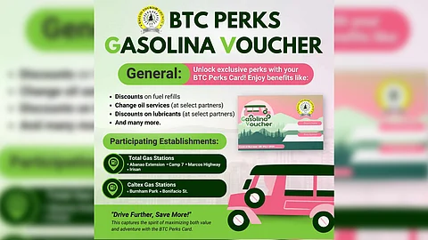 Baguio transport sector receives ‘Gasolina Vouchers’