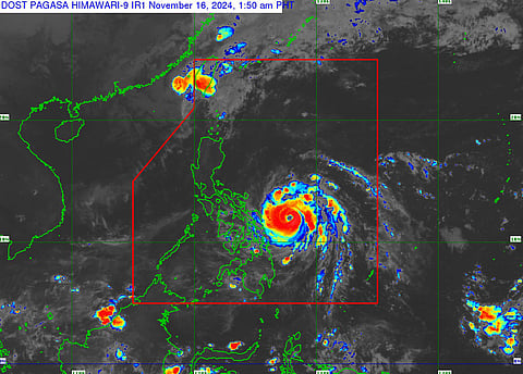 Satellite Image of Typhoon Pepito at 1:50 AM on 16 November