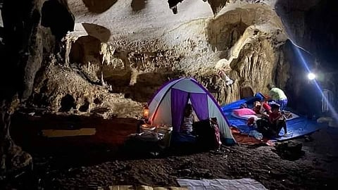 Shelter from storm Fearing a tempest similar to ‘Yolanda,’ dozens of families in a coastal village in Marabut, Samar, once again turn to their cave before super typhoon ‘Pepito’ hits.