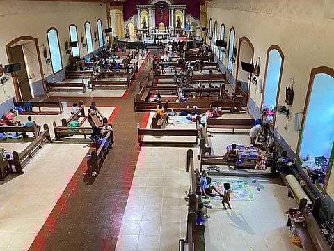 Several churches in Albay and Virac have opened their doors to evacuees in anticipation of the onslaught of 'Pepito'