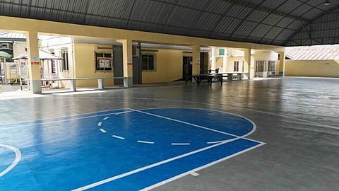 The Department of Public Works and Highways completes a P2.9-million covered court project at Barangay Pto. Rivas in Balanga City, Bataan. (DPWH)