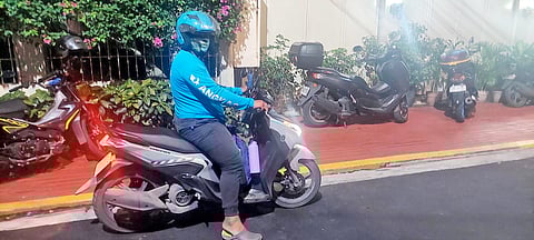 using motorcycle taxis is the way to go in the busy, congested streets of Metro Manila.