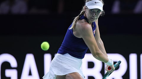 Katie Boulter's win over Leylah Fernandez sent Britain through to the BJK Cup semi-finals