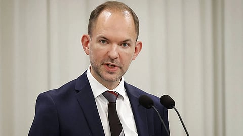 Jeppe Bruus Christensen, head of the Green Tripartite Ministry. The green tripartite agreement has been years in the making. It was presented in Copenhagen at a press conference.