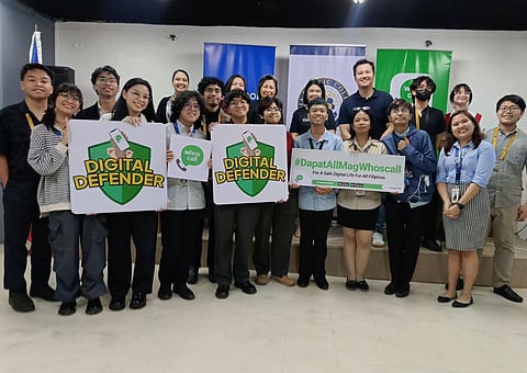 Gogolook Philippines Representatives, Asia Pacific College (APC) students, and faculty members during the Digital Defender event launch recently at the APC in Makati City.