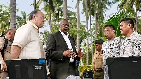 Defense Secretary Lloyd Austin visited the Command and Control Fusion Center in Palawan.