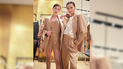 The Olimpia Jacket “stands out for its broad shoulders and oversized yet straight silhouette.