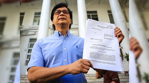 Former Department of the Interior and Local Government Secretary Benhur Abalos Jr. submitted a counter-affidavit to the Department of Justice in Manila on Friday, 22 November. The affidavit pertains to cases filed by former President Rodrigo Roa Duterte against him and members of the police force concerning Pastor Apollo Quiboloy.