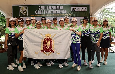 Members of the Manila Southwoods pose for posterity after sweeping the Diamond and Pearl divisions in the recent LuzViMin team tournament at the Rancho Palos Verdes on Thursday.