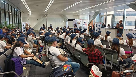 Repatriates from Lebanon arrive at NAIA