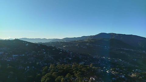 Chilly weather at Baguio, Benguet seen