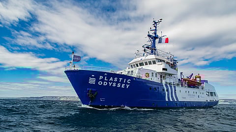 Plastic Odyssey is a floating laboratory on a mission to tackle ocean plastic pollution.
