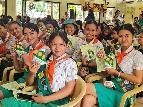 Girl Scouts launch The Cookie Promise at the Laguna Council HQ Camp Maria Makiling in Los Baños, Laguna.