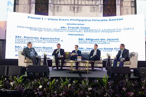 During the Philippine International Nuclear Supply Chain Forum last November 15, Meralco Executive Vice President and Chief Operating Officer Ronnie L. Aperocho (second from left) and Meralco Senior Vice President and Chief Human Resources Officer Edgardo V. Carasig in separate panel discussions highlighted the company’s Nuclear Energy Strategic Transition (NEST) initiative, which supports the country’s exploration and adoption of nuclear energy as a sustainable power source.