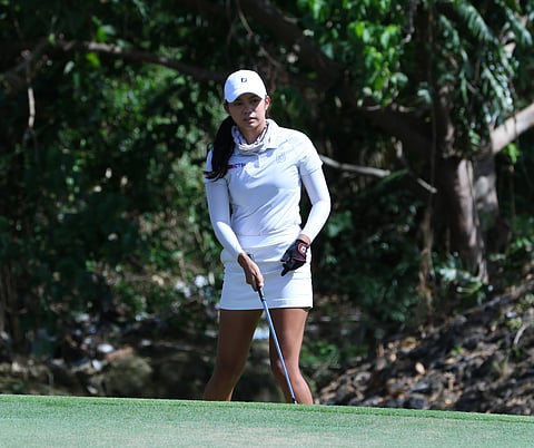 Daniella Uy stamps her class over giant-killer Kayla Nocum to reach the semifinals in the Ladies TCC Match Play Championship in Sta. Rosa, Laguna on Wednesday.