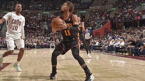 Young inspires Hawks to win over Cleveland