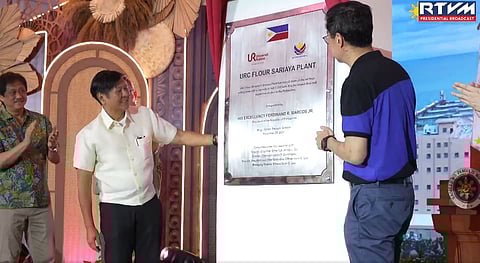 Marcos inaugurates 10-hectare flour milling plant in Sariaya