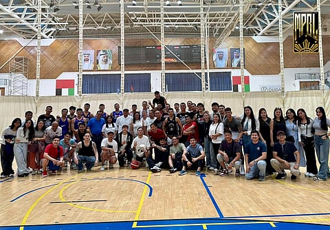 Pampanga Giant Lanterns pose with their supporters during their final practice session