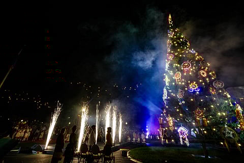 MALACANANG Palace Christmas tree.