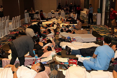 LOOK: Okada Manila’s combined efforts have resulted in the collection of 800 blood units, highlighting the impact of teamwork and a shared
mission of saving lives.