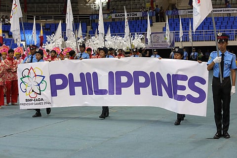 The Philippine delegation proudly marched into the Edward S. Hagedorn Coliseum in Puerto Princesa City on Sunday afternoon, marking the grand opening of the BIMP-EAGA 2024 Friendship Games on 1 December.