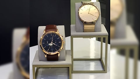 Iconic Blue Dial Analog Watch.