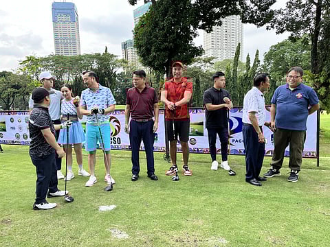 Celebrities at the Metro Manila Film Festival golf tournament.